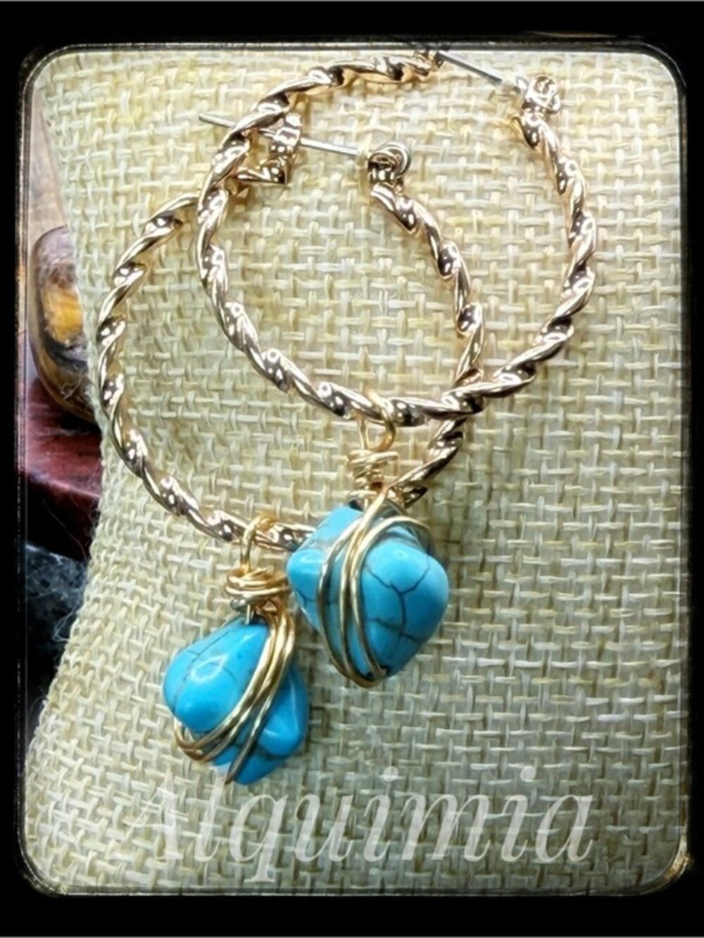 SHOULDER DUSTER +Silver-Tone Turquoise Petal Drop Earrings +MONUMENTAL